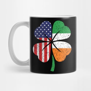 Irish American Flag St Patricks Day Beer Tee Gift Shamrock Mug